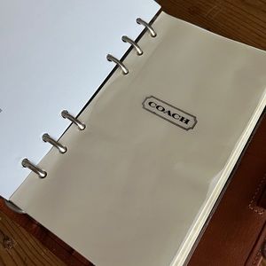 Coach Vintage Leather Calendar Planner Organizer 1994